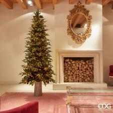 EDG Albero di natale luxury preilluminato con 3000 miniled H210 D110 SLIM