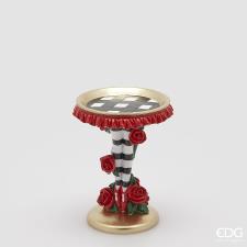 EDG ALZATA DECORATIVA NATALIZIA CALZE RIGHE H 20 CM