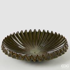 EDG Centrotavola piatto raggiera rotondo diam.36,5 cm verde grande