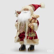 EDG DECORO BABBO NATALE CON ORSETTO H.80 CM