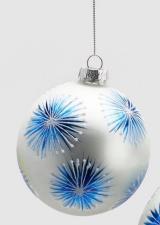 EDG Enzo De Gasperi Decorazione Natalizia Pallina Sfera Decoro Splash vetro d 10