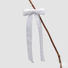 EDG Enzo De Gasperi FIOCCO VELLUTO CLIP  BIANCO H 30 CM L.13