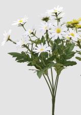 EDG FIORE ARTIFICIALE MARGHERITA CESPUGLIO H 30 CM BIANCO