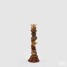 EDG PORTACANDELA BOSCO POLY H. 30 CM