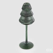 EDG PORTACANDELA DESIGN PINO CALICE H.25 CM VERDE