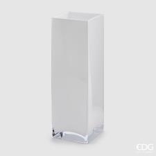 EDG Vaso Quadro Nida Grande Bianco H.42 CM