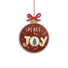EGAN Decoro Formella Natale 2025 "PEACE & JOY cm 16x19