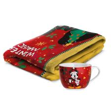 EGAN Set Plaid + Tazza Colazione W.M. Mickey Mouse Ml 520 rosso