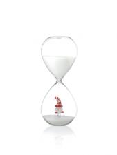 EVVIVA CLESSIDRA BABBO NATALE H 20 CM