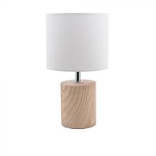 EVVIVA HELSINKI LAMPADA DA TAVOLO CON PARALUME IN LINO H 28 CM BASE LEGNO