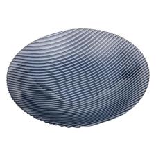 EVVIVA Piatto Centrotavola Seventy - Bolo vetro ottanio cm 21