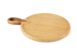 EXCELSA Tagliere-vassoio, bambù, rotondo