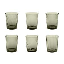 GALBIATI SET 6 BICCHIERI TRIBECA GRIGIO