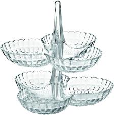 Guzzini Antipastiere Tiffany trasparente Set 2 Pezzi