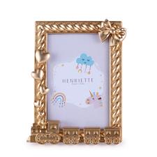 HENRIETTE  PORTAFOTO CORNICE TRENINO ORO 10X15 CM ENFANT