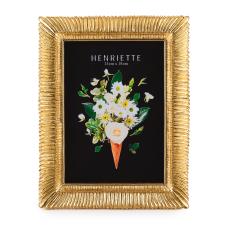 HENRIETTE PORTAFOTO CORNICE PLISSE&rsquo; ORO 13X18 CM
