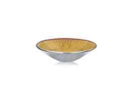 IVV coppa in vetro decoro oro argentato 25 cm