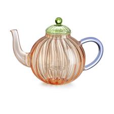 IVV Sahara teiera in vetro borosilicato ambra-verde-turchese LT 1,5