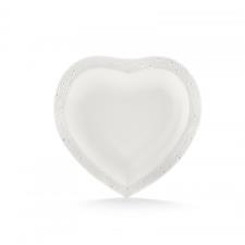 KALEIDOS Cupido vassoio cuore bianco 23x22