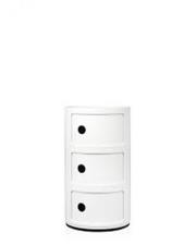 KARTELL Componibile TRE scomparti bianco CM 32