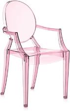 KARTELL SEDIA Lou Lou Ghost ROSA TRASPARENTE