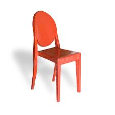 Kartell Sedia Victoria Ghost rosso SET DUE PEZZI