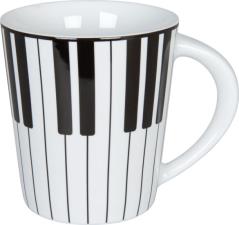 KONITZ  MUG TAZZA PIANOFORTE BIANCO NERO