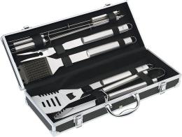 KUCHENPROFI BBQ Barbecue Set Phoenix 8 Pezzi, Argento