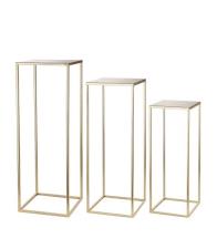 LOCA NERA TAVOLINI PORTAVASI Stand set 3 pz