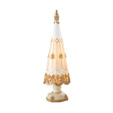 MASCAGNI ABETE IN RESINA CON LUCE A LED H.41 CM