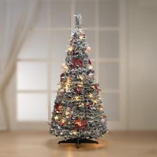 MASCAGNI ALBERO DI NATALE ABETE LED POP-UP H.150 100 LED GREEN VERDE INNEV