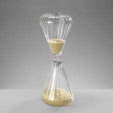 MASCAGNI CLESSIDRA 60 MINUTI VETRO E POLVERE ORO