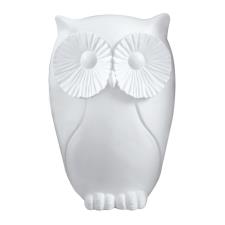 MASCAGNI Figura Gufo in resina Bianco cm 26
