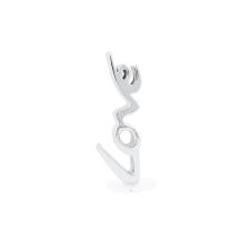 MIA DESIGN LOVE SMALL 3D SCRITTA VERTICALE ARGENTO-SILVER