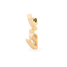 MIA DESIGN LOVE SMALL 3D SCRITTA VERTICALE ORO-GOLD