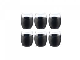 ONLYLUX Bicchieri Vino Galassia nero Set 6 Pezzi