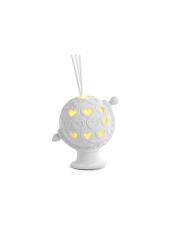 PABEN BOMBONIERA DIFFUSORE mappamondo in porcellana con luce led CM 10,7