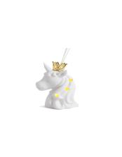 PABEN DIFFUSORE UNICORNO CORONA ORO 15.8CM PORCEL.LUCE G