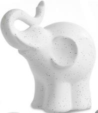 PABEN Statuina Elefante porcellana bianca 17.5 CM