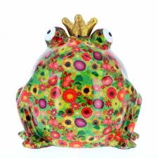 POMME PIDOU Salvadanaio Re Ranocchio Frog Freddy XL verde
