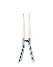 Portacandela Kartell Abbracciaio Cromo