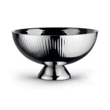 POZZI MILANO Ciotola Alzata Champagne Silver CM 32