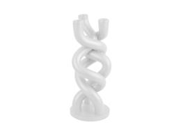 PRESENT TIME PORTANDELA BIANCO HOLDER TWISTED CERAMICA