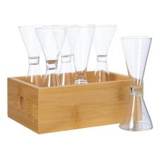 SCHONHUBER Set grappa 6 PZ con vassoio-scatolina