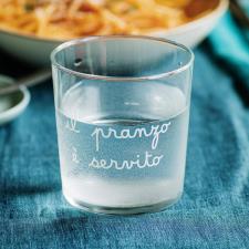 SIMPLE DAY Bicchieri acqua IL PRANZO E&rsquo; SERVITO 6 PZ BICCHIERE