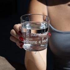 SIMPLE DAY Bicchieri acqua Le buone idee vengono a tavola 6 PZ BICCHIERE
