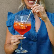 SIMPLE DAY BICCHIERI Set 2 calici cocktail Ho voglia di spritz 82cl