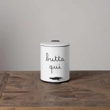 SIMPLE DAY Pattumiera Butta qui 5L bianco
