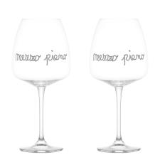 SIMPLE DAY Set 2 calici vino Mezzo pieno 77cl