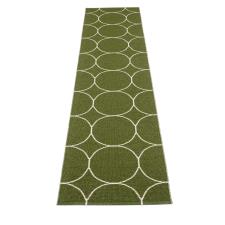 Tappeto Pappelina Boo dark Olive Vanilla 70x300